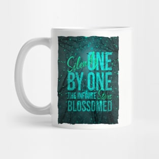 Silently, One by One, the Stars Blossomed Mug